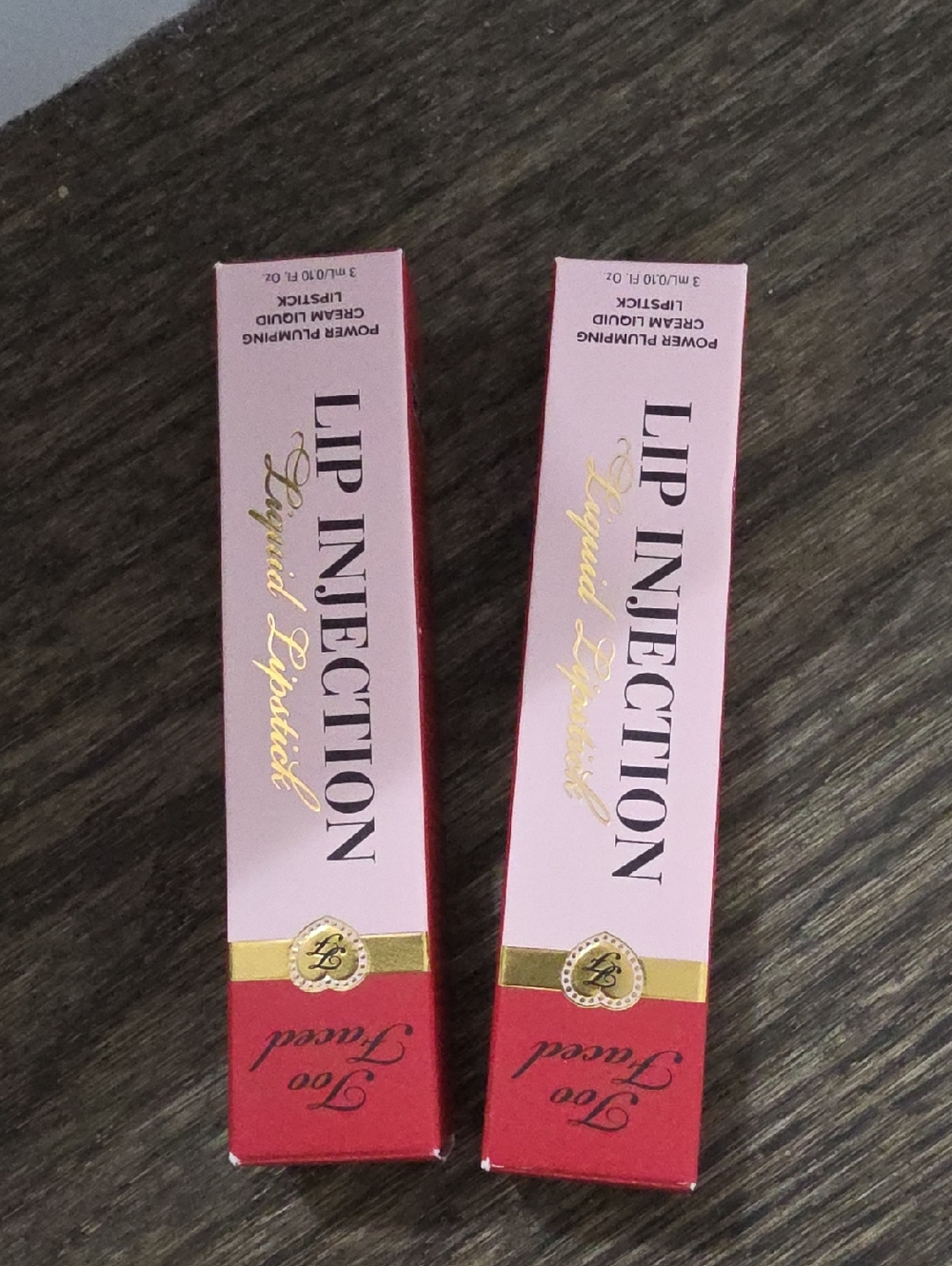 Too Faced Lip Injection Liquid Lipstick - Pink and Red Packaging